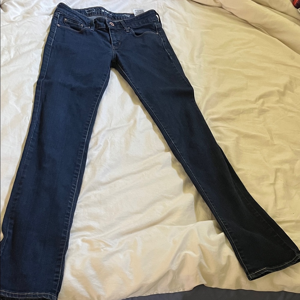 Levi's Dark Blue Straight Jeans for Women